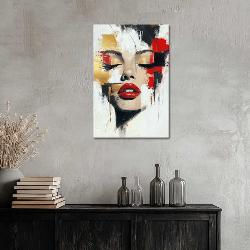 Abstract schilderij gezicht II