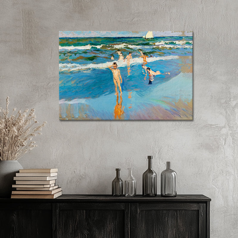Kinder am Meer, Strand von Valencia – Joaquín Sorolla
