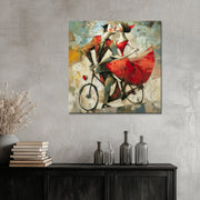 Koppel met Fiets Romantisch