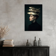 Surreëel Portret Vrouw Vis