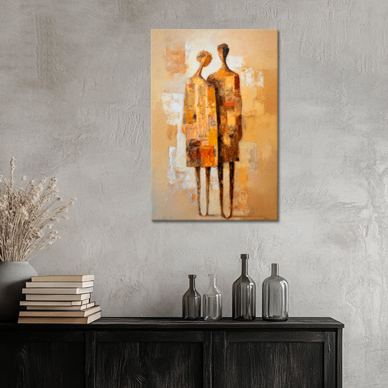 Samen silhouetten kunst