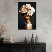 Vrouw met rozen