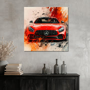 Abstract Mercedes AMG GT