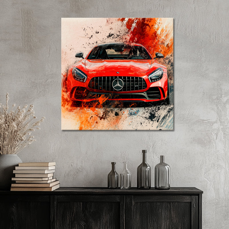 Abstract Mercedes AMG GT