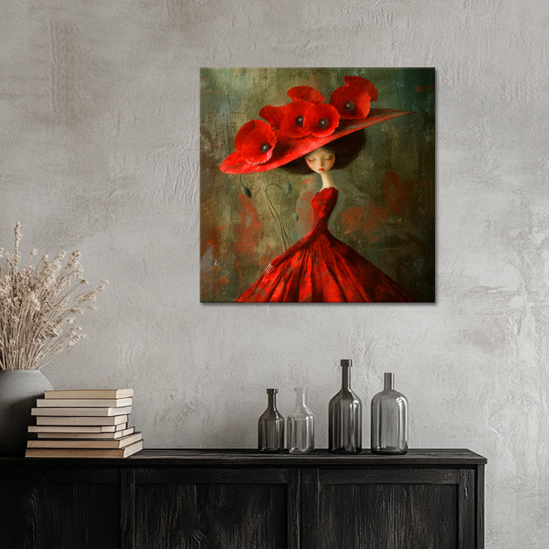 Mädchen mit Klatschmohn