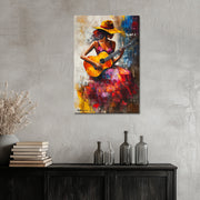 Gitaar Spelende Vrouw