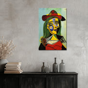 Frau mit Hut und Pelzkragen – Picasso