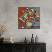 Mit Blumen - Pierre-Auguste Renoir