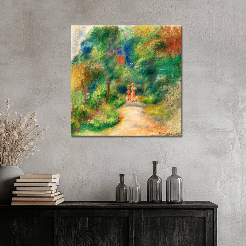 Two Figures On A Path - Pierre Auguste Renoir