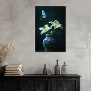 Porzellanvase mit Blumen