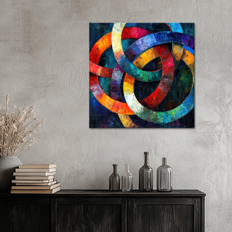 Kunst mit abstrakten Formen