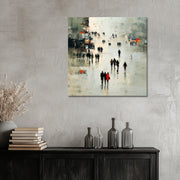 Stadsleven abstract kunst