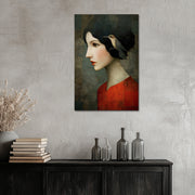 Vrouw Kolibrie Kunstwerk