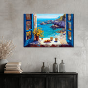 Rustgevend interieur aan zee