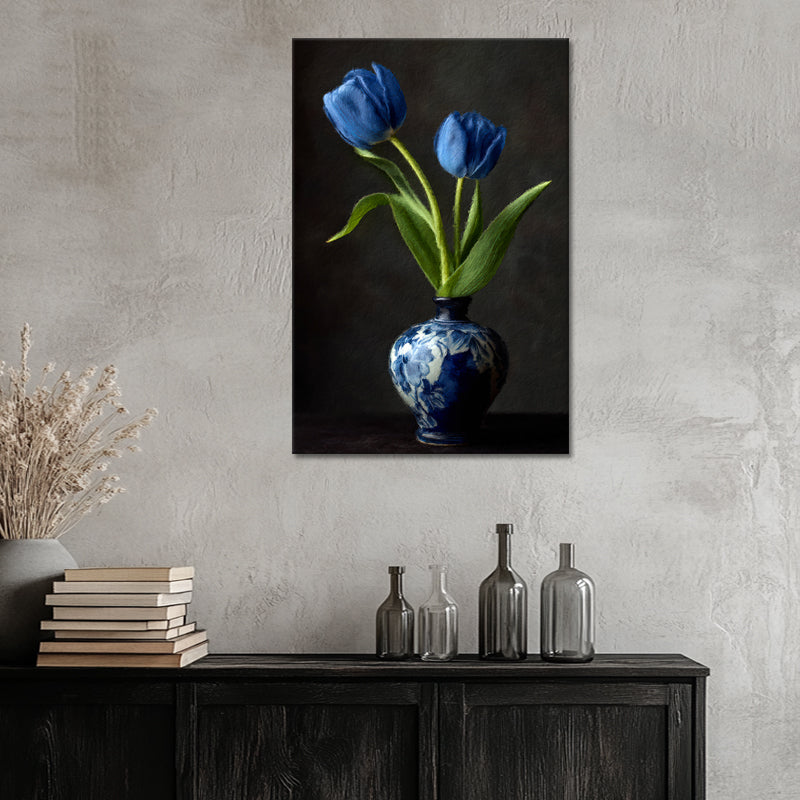 Twee Blauwe Tulpen