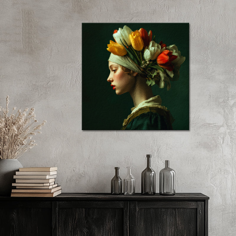 Vrouw met Tulpen