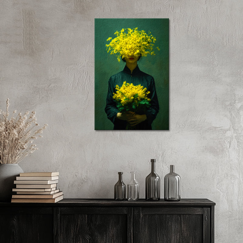 Vrouw met Gele Bloemen