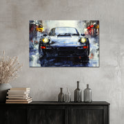 Abstract Zwart Porsche