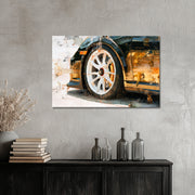 Goud Zwarte Porsche