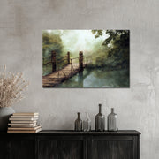 Stille Brücke über Wasser