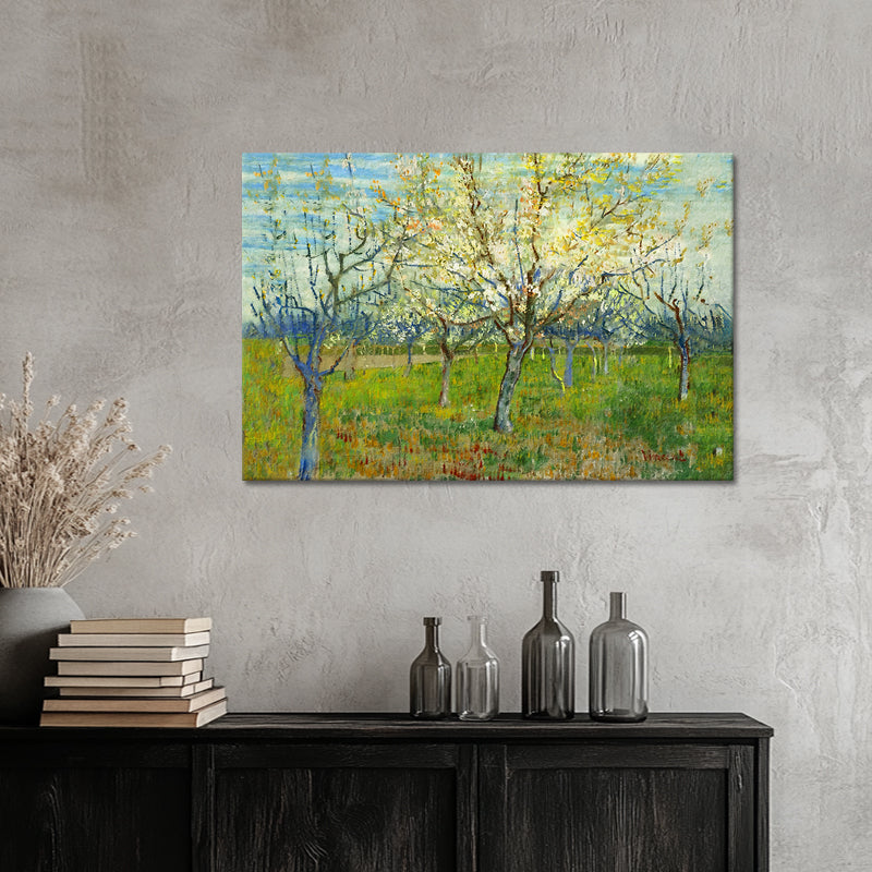 Obstgarten mit blühenden Aprikosenbäumen – Van Gogh