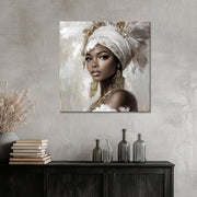 Afrikaanse Vrouw In Wit