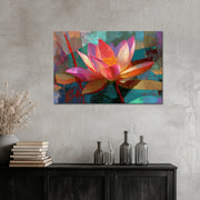 Abstract lotus bloem