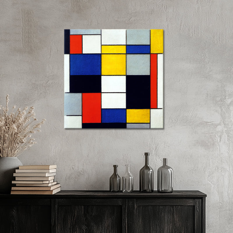 de 7 Kleurcontrasten II - Piet Mondriaan