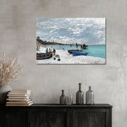 Het strand van Sainte-Adresse - Claude Monet