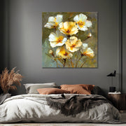 Abstrakte weiße Blumen