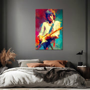 Mick Jagger beim Gitarrespielen