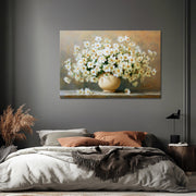 Weiße Blumen in einer Vase