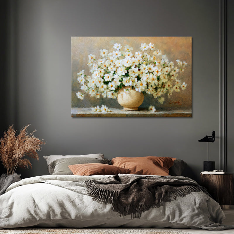 Weiße Blumen in einer Vase