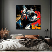 Dog graffit art