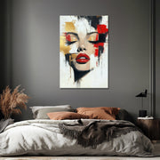 Abstract schilderij gezicht II