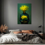 Vrouw met Gele Bloemen