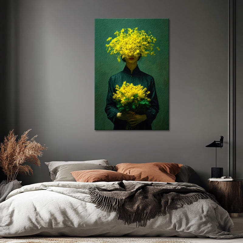 Vrouw met Gele Bloemen