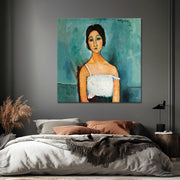 Porträt der brünetten Frau Christina – Amedeo Modigliani