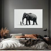 Junge mit Elefant II