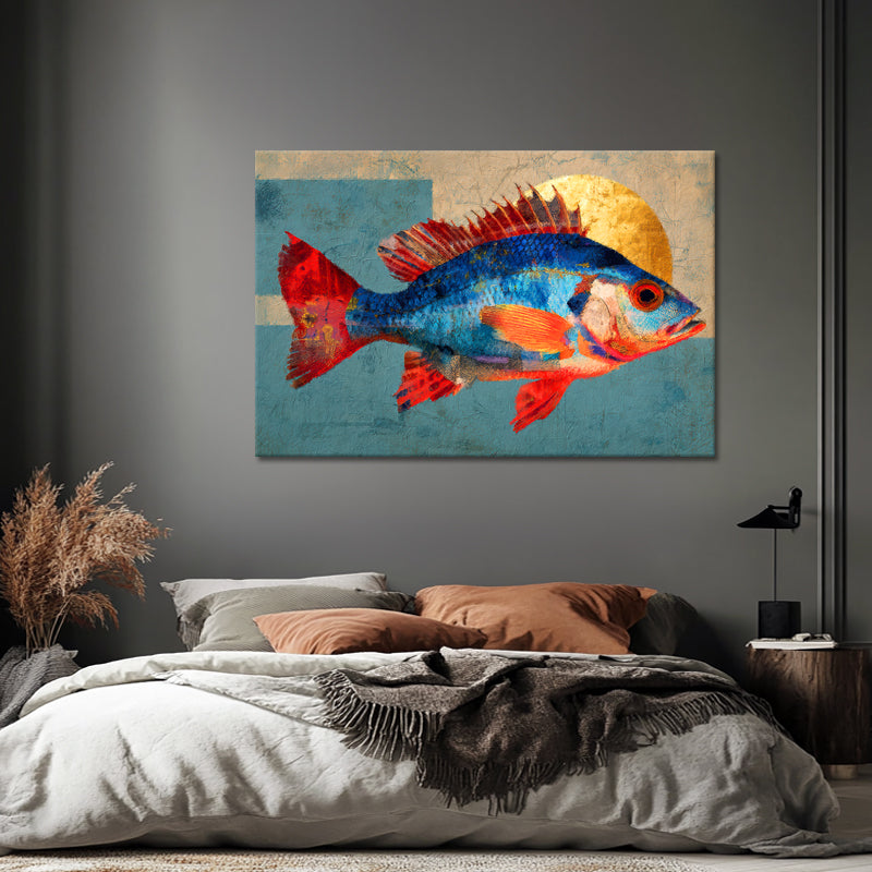 Abstraktes Fisch-Kunstwerk