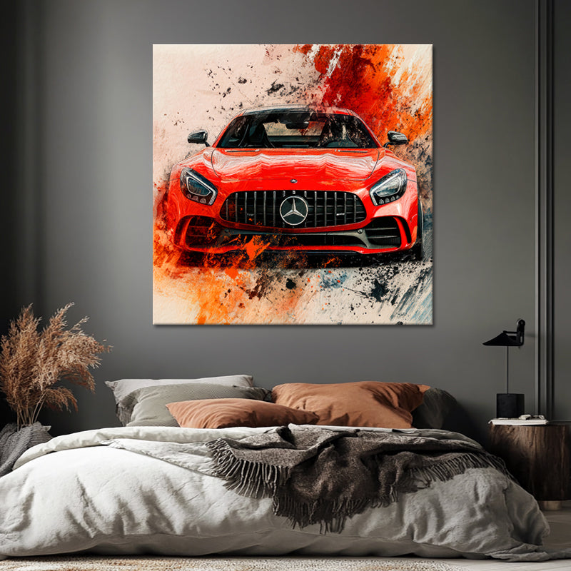 Abstract Mercedes AMG GT