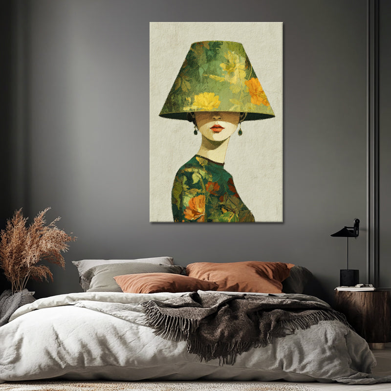 Eine Frau mit einem Lampenschirm II