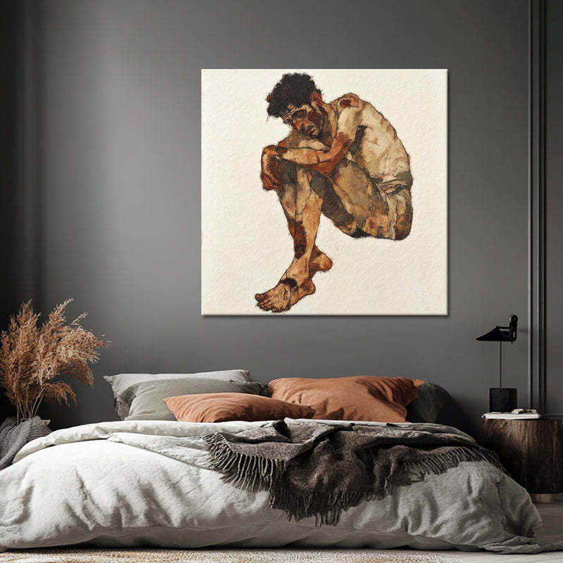 Expressives Porträt – Egon Schiele (Inspiration)