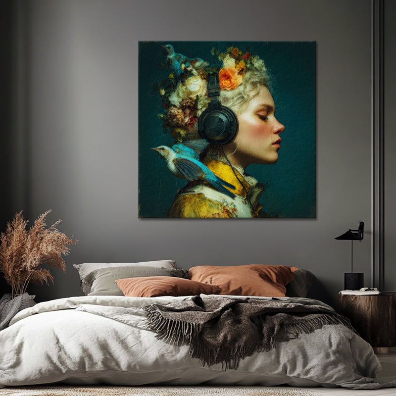 Vrouw met Koptelefoon I