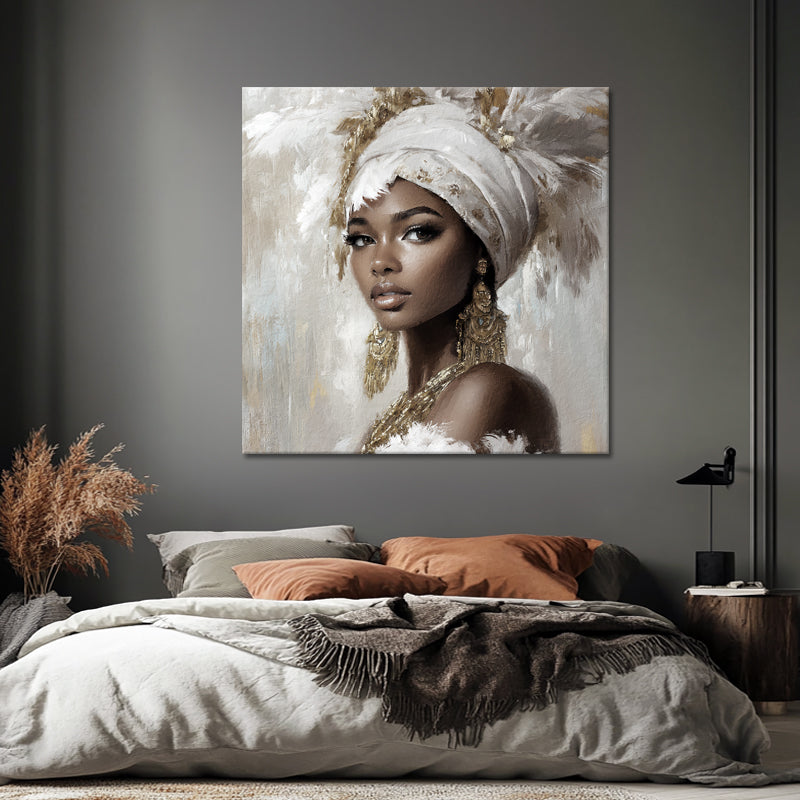 Afrikaanse Vrouw In Wit
