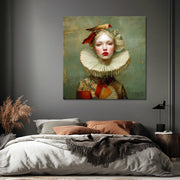 Viktorianische Dame mit Vögelchen