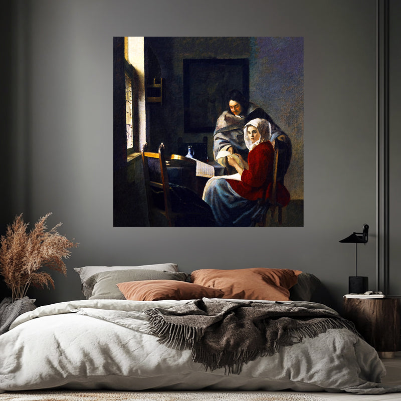 Unterbrechung der Musik - Johannes Vermeer