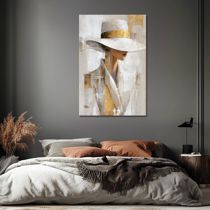 Vrouw met Hoed - goud