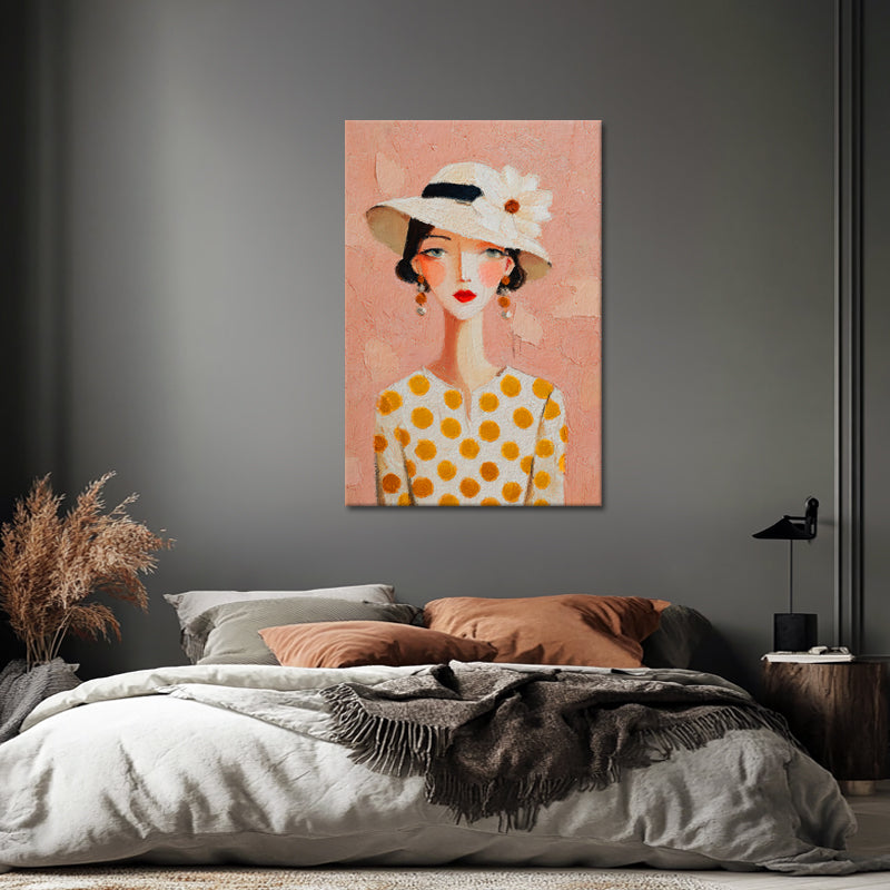 Vrouw portret hoed