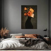 Bloemenportret vrouw